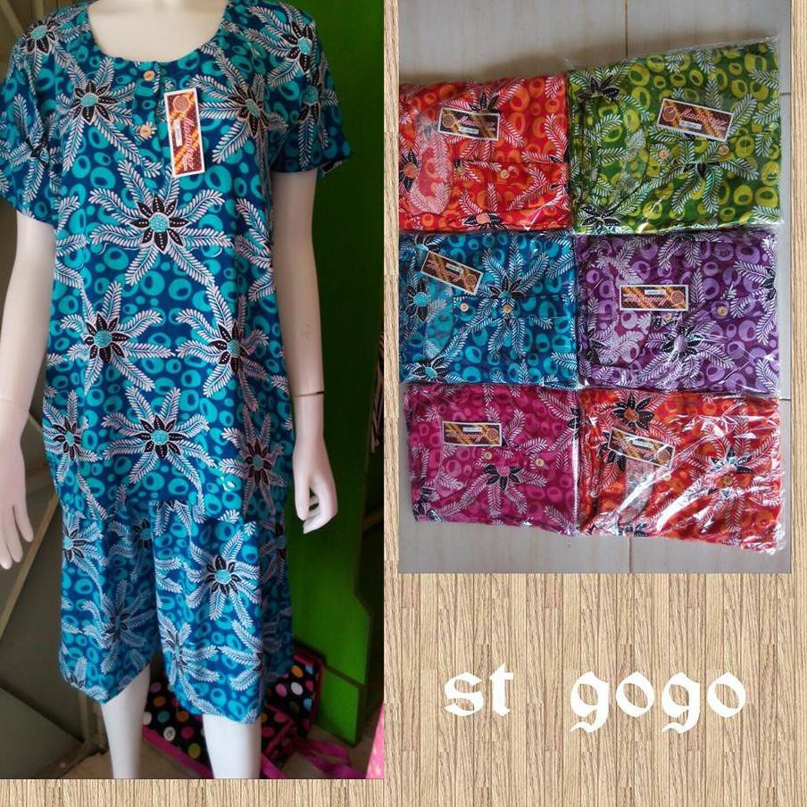 Murah BANGET. set agogo/ setelan wanita murah, baju tidur batik bali busui kancing, pakaian santai