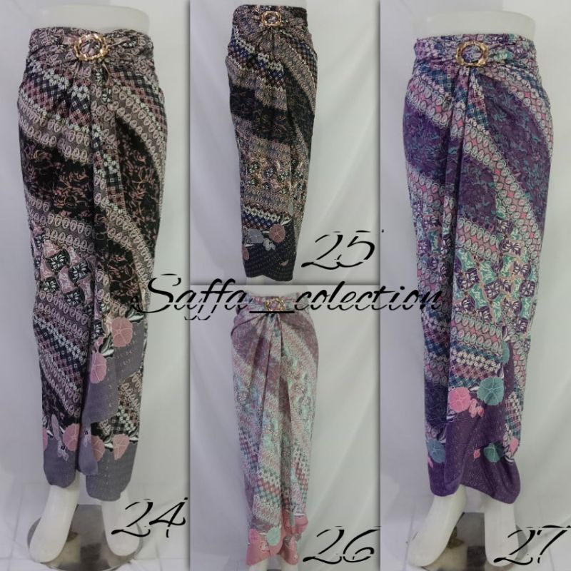 rok lilit batik modern/rok serut batik/bawahan kebaya modern/rok batik