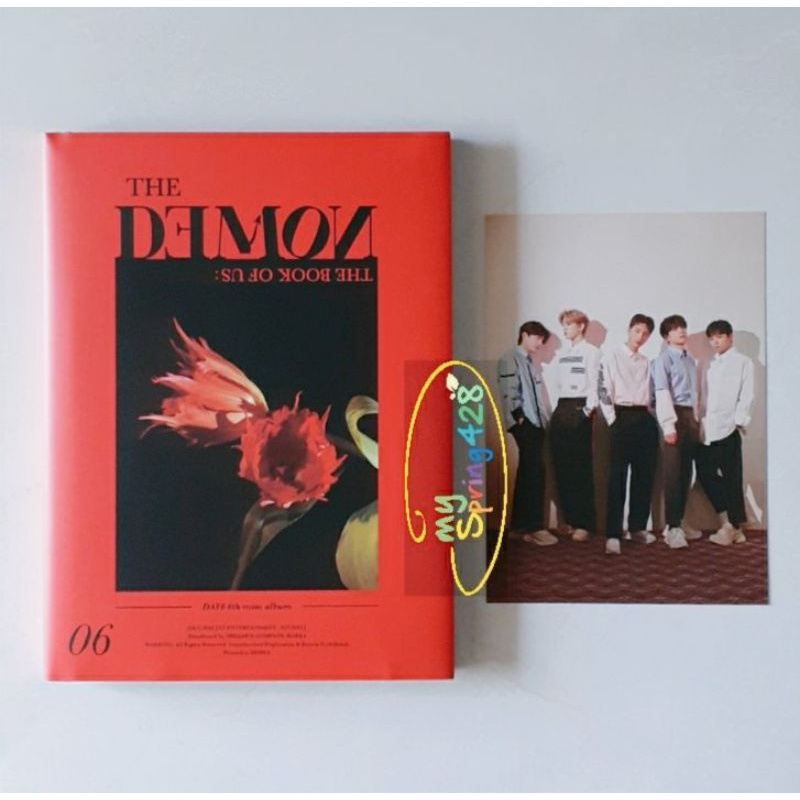 DAY6 Album The Demon Midday Ver Cover Jae & Lyric Card Grup