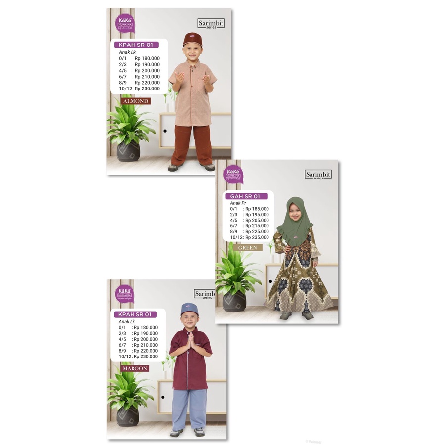 Gamis Anak Keke Humaima SRH 01 GAH SR 01| Koko Anak Keke Humaima KPAH SR 01 | Gamis Anak Humaima | K