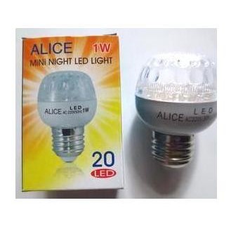 Lampu Tidur Bohlam E27 Lampion ALICE MINI NIGHT 20 LED LIGHT 1W