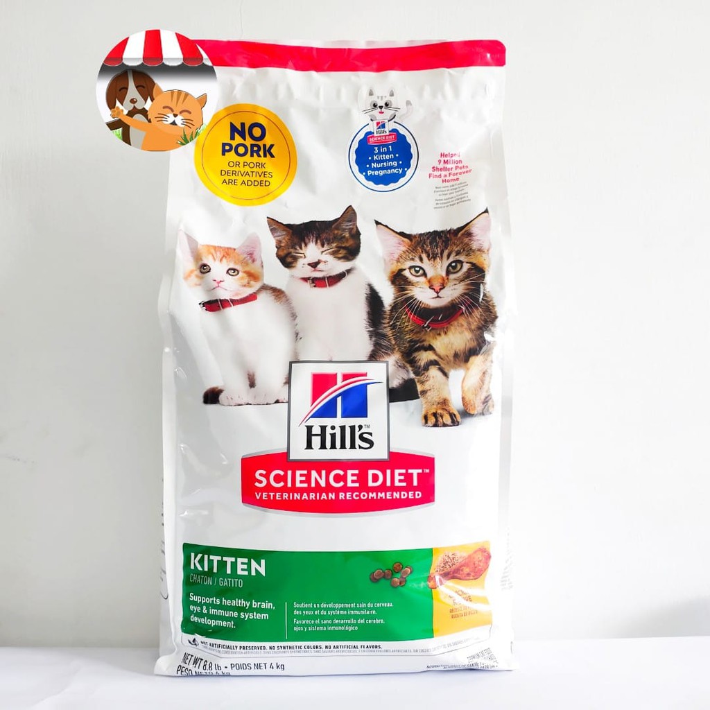 Science Diet Feline Kitten 4kg Cat Food Makanan Anak Kucing