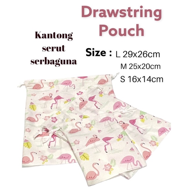 Fawn’G Handmade - Pouch serut Serbaguna Motif Karakter Kartun