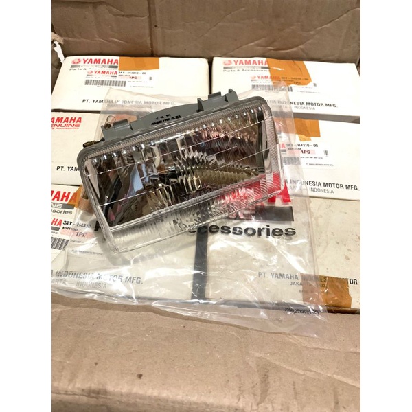 reflektor lampu depan 3AY assy bohlam fitring yamaha alfa sigma original