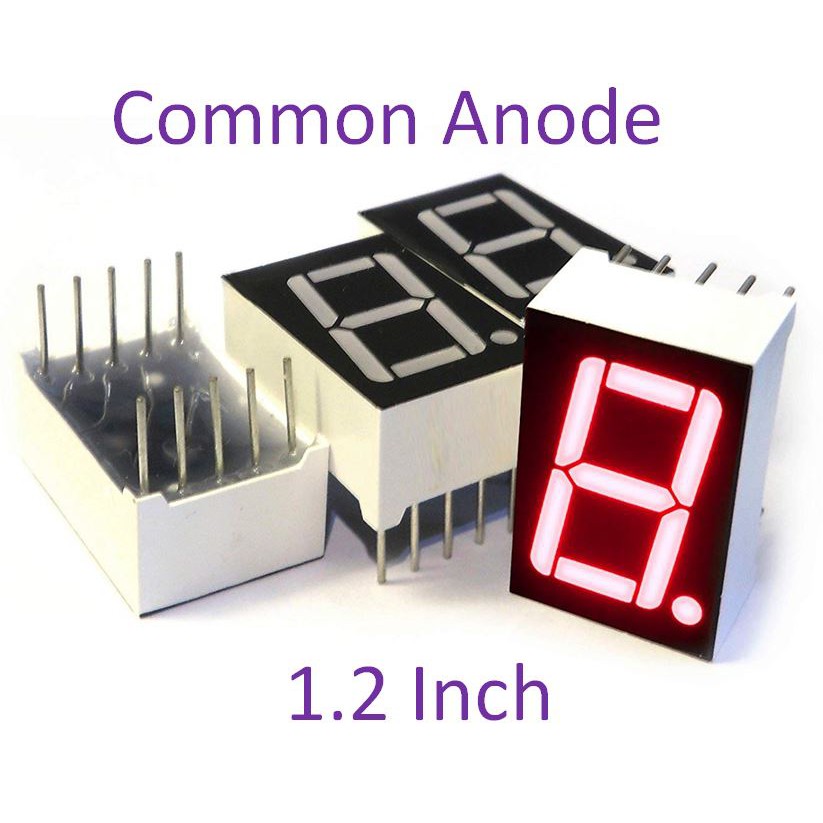 1 DIGIT 7 SEGMENT 1.2 INCH COMMON ANODE RED 1 BIT SEVEN SEGMENT 1.2" ANODA