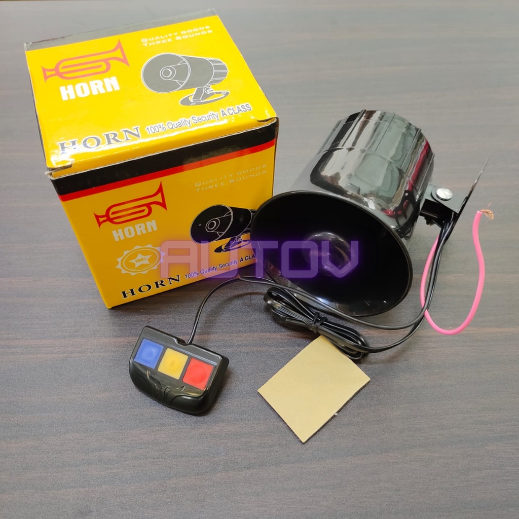 Klakson toa motor 3 suara klakson sirine universal