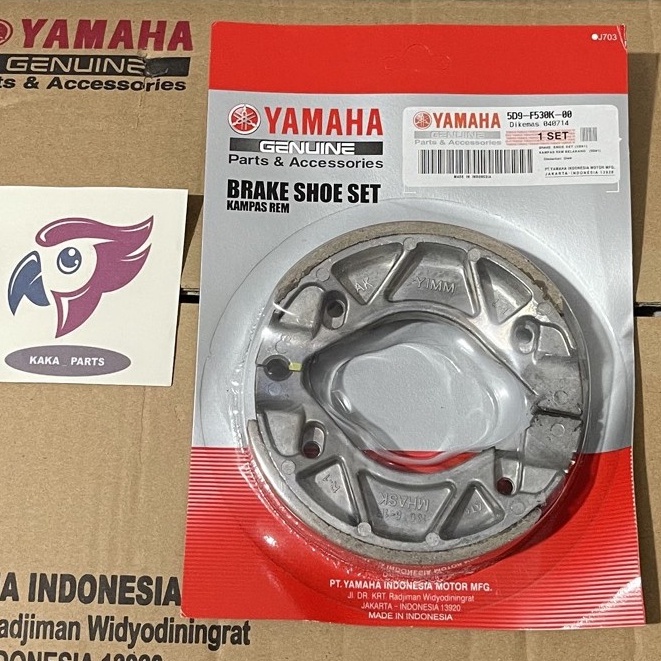 Kampas Rem Belakang Tromol Yamaha Vega ZR Jupiter MX old / new / Vixion / ALL MIO / Byson / Scorpio / MIO J