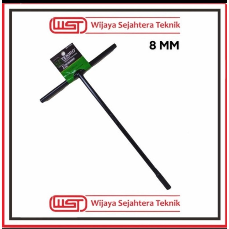 Tekiro kunci sock t hitam 8 mm kunci t tekiro 8 mm