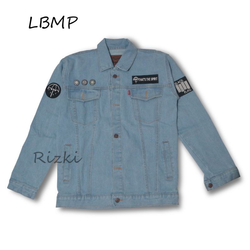 Jaket Jeans Patch Pria Bioblitz BMTH