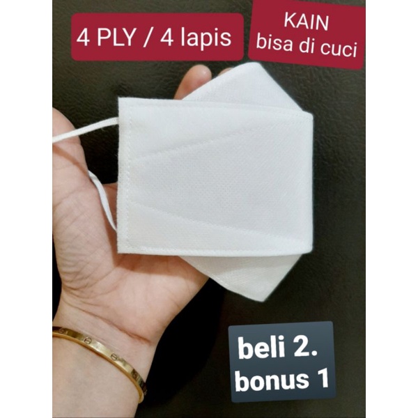 masker 3D KF94  KAIN 4 lapis