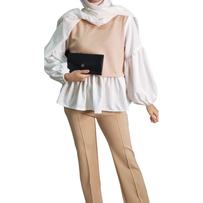 CATHERINE-SAVIRA BLOUSE / BLOUSE SCUBA / SCUBA TEBAL IMPORT-COKSU
