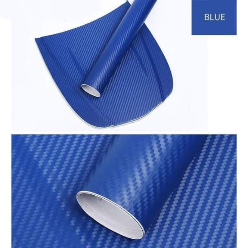 Stiker Carbon 3d Warna biru Skotlet Karbon 3d