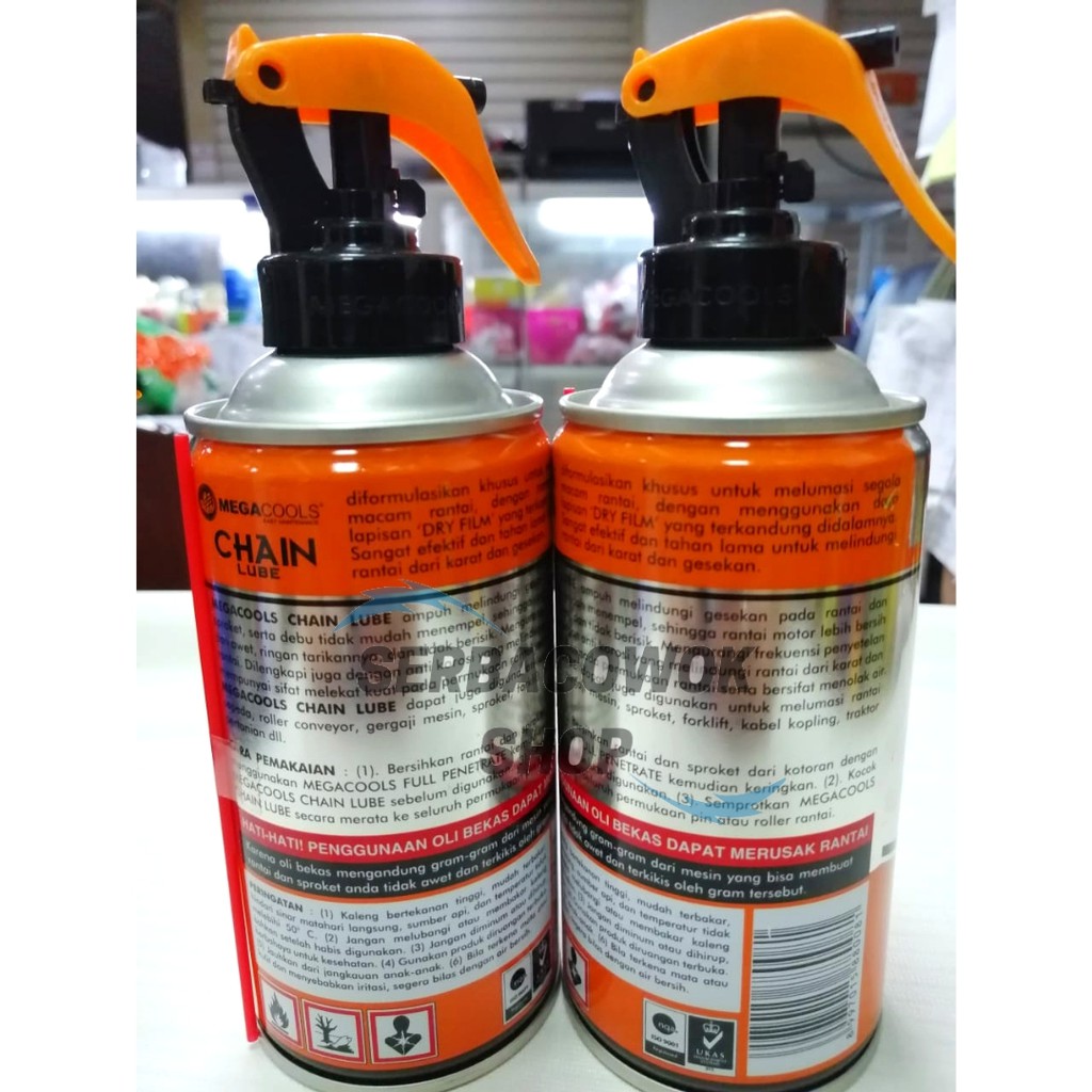 Megacool Motor Chainlube Minyak Rantai 300 ML Pembersih Dan Pelindung Rantai Motor Termurah