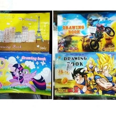 

Murah Premium Buku Gambar A4 Kiky Drawing book kertas tebal 1Pack / 5Pcs