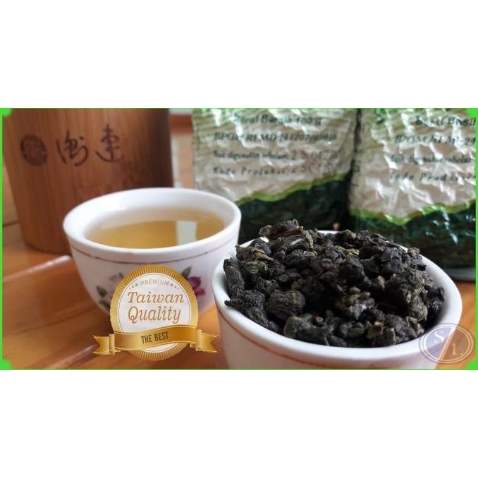 

(BISA COD) TEH OOLONG HIJAU ORIGINAL ( TAIWAN QUALITY ) 100 Gram TERJAMIN Kode 363