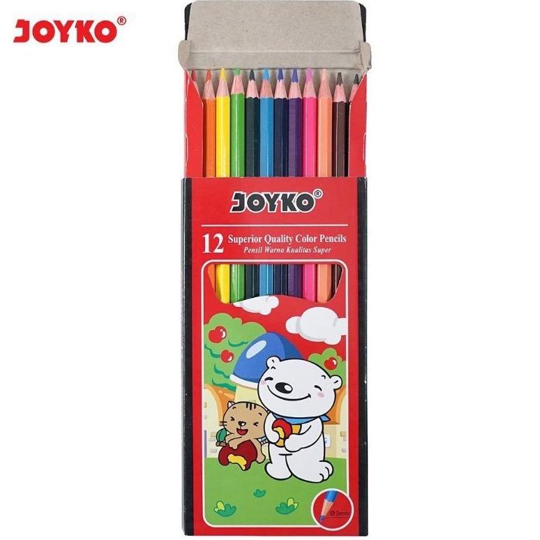 

((BISA COD)) Pensil Warna 12 Warna Panjang Joyko CP-12PB