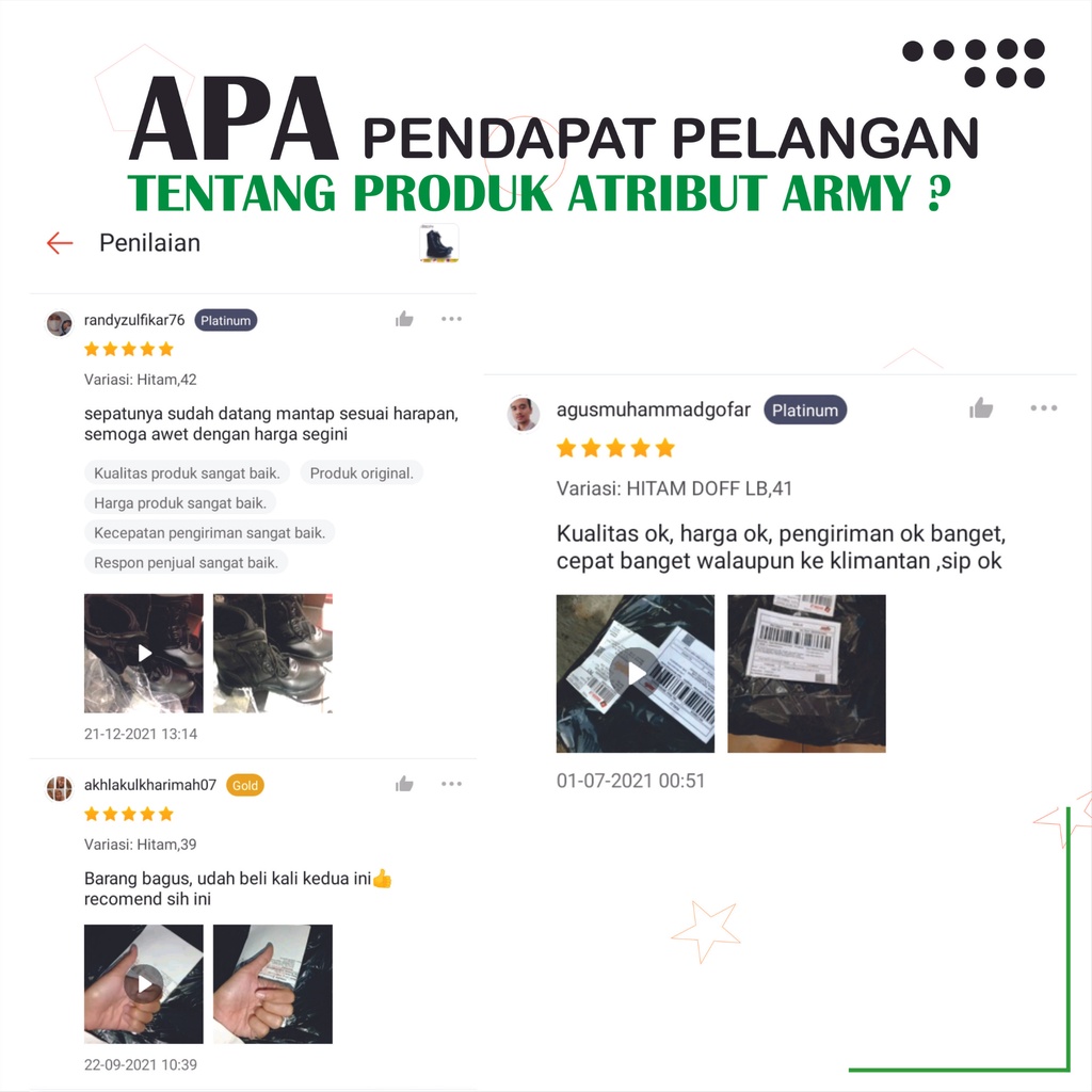 [TERLARIS] SEPATU PDL TNI AD POLRI SATPAM SECURITY &amp; BANSER SOL ARMY BERKUALITAS Sepatu PDL Pria - LB01