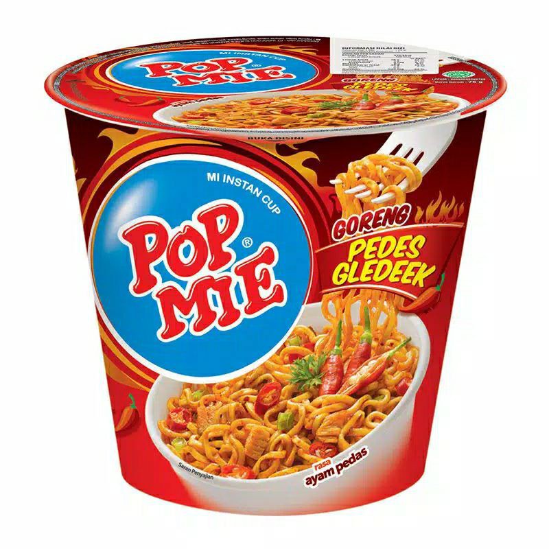 

Pop Mie Goreng Pedas Gledek