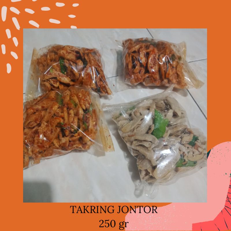 

Makanan ringan takring jontor/otak-otak kering/otak-otak ukuran 250gr