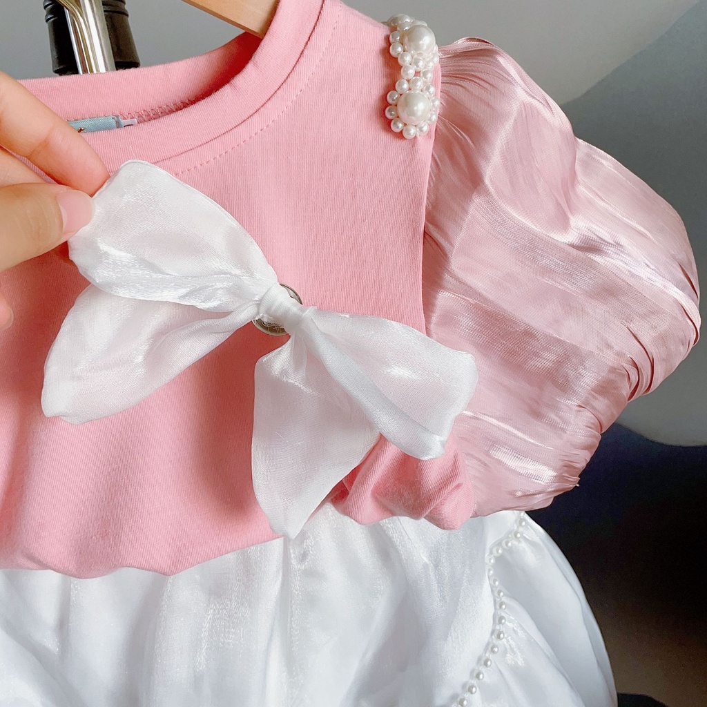 babyfit setelan PEARLY SHOU baju oblong blus cantik anak perempuan dengan rok al-724