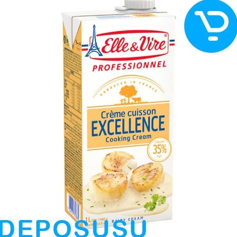 

(BISA COD) cream masak COOKING CREAM ELLE & VIRE 1liter HEMAT Kode 163
