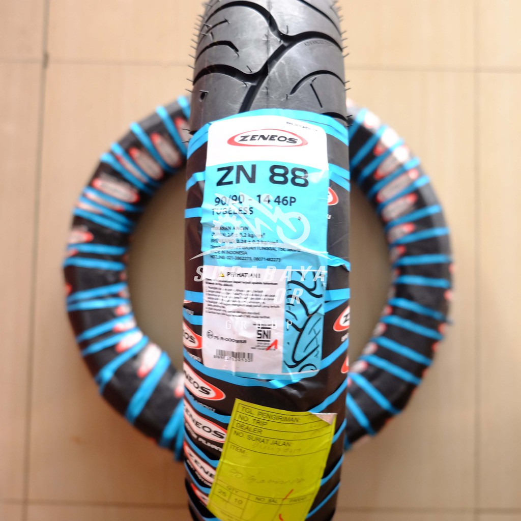 Ban Tubeless Zeneos 90/90-14 ZN88 ZN 88 All Matic Vario 125 Beat Scoopy Spacy Mio X Ride Xeon J