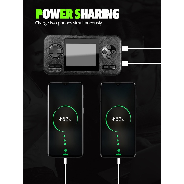 GAMEWANLE MOBILE POWER GAMEBOX 416 GAME 2IN1 POWERBANK 8000MAH