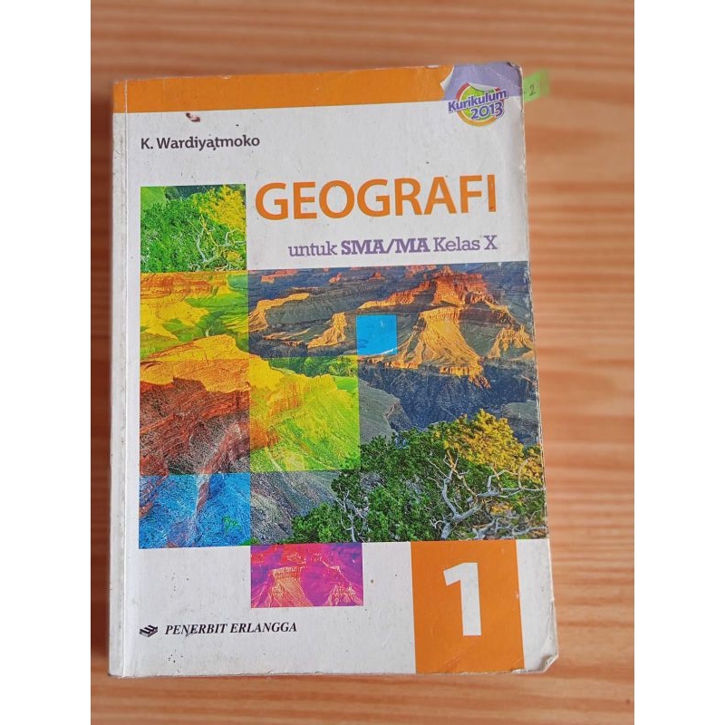 Buku ORI GEOGRAFI SMA kelas 10/X K. Wardiyatmoko (Bekas/Preloved)