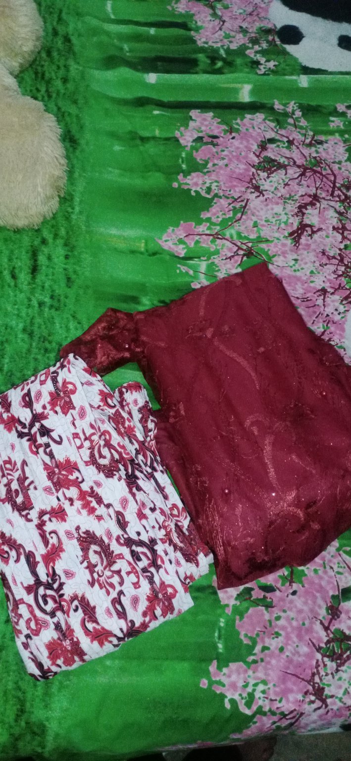 Setelan Kebaya Tulle/tuniktulle/tunikmewah/tunikterlaris/tunik Brokat Tulle