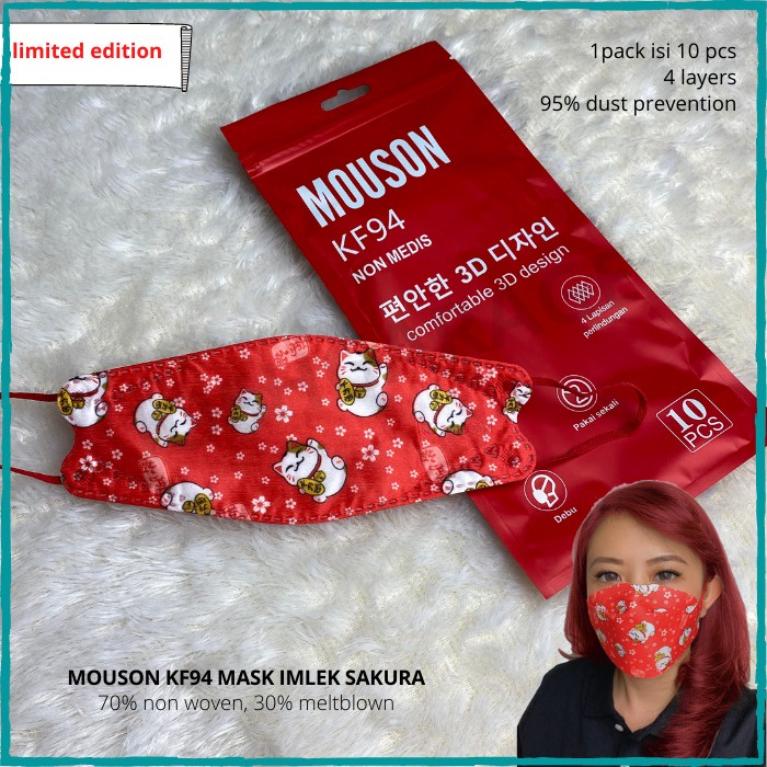 Masker Unisex Mouson KF94 Mask Imlek