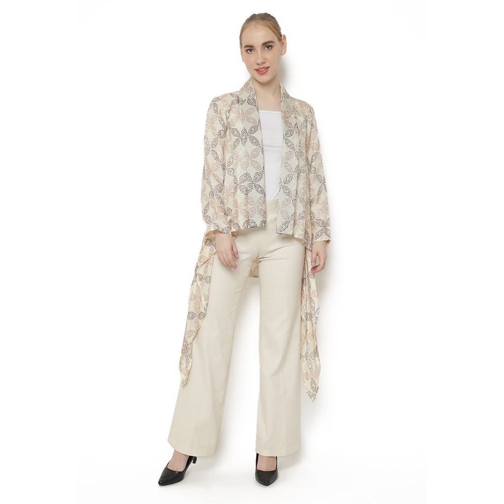 Riana Kesuma Blazer  Batik  Saginta Cream Shopee  Indonesia