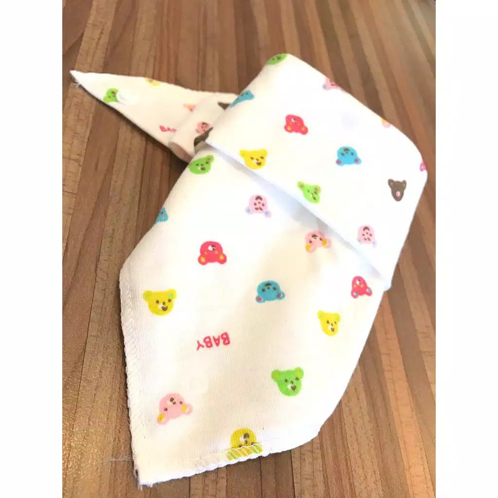 Celemek Makan Bayi Baby Slabber Bib Unisex model segitiga