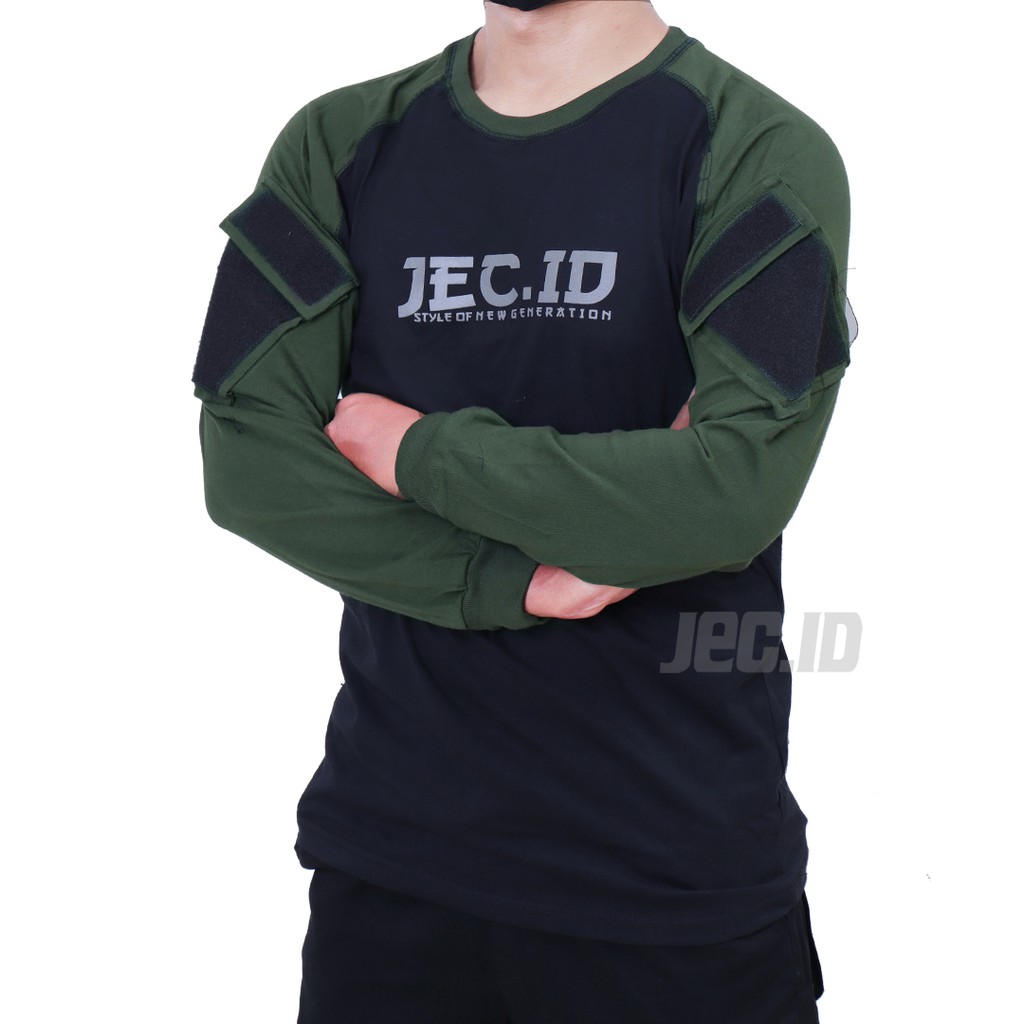 JEC ID Kaos Army Reglan Tactical Lengan Panjang Distro Premium