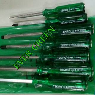 Obeng TEKIRO set 7 pcs Obeng Ketok Gedor Obeng Panjang