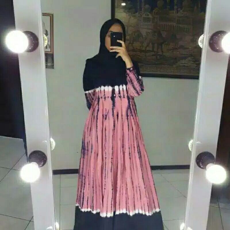 Gamis twill ori Pelangi