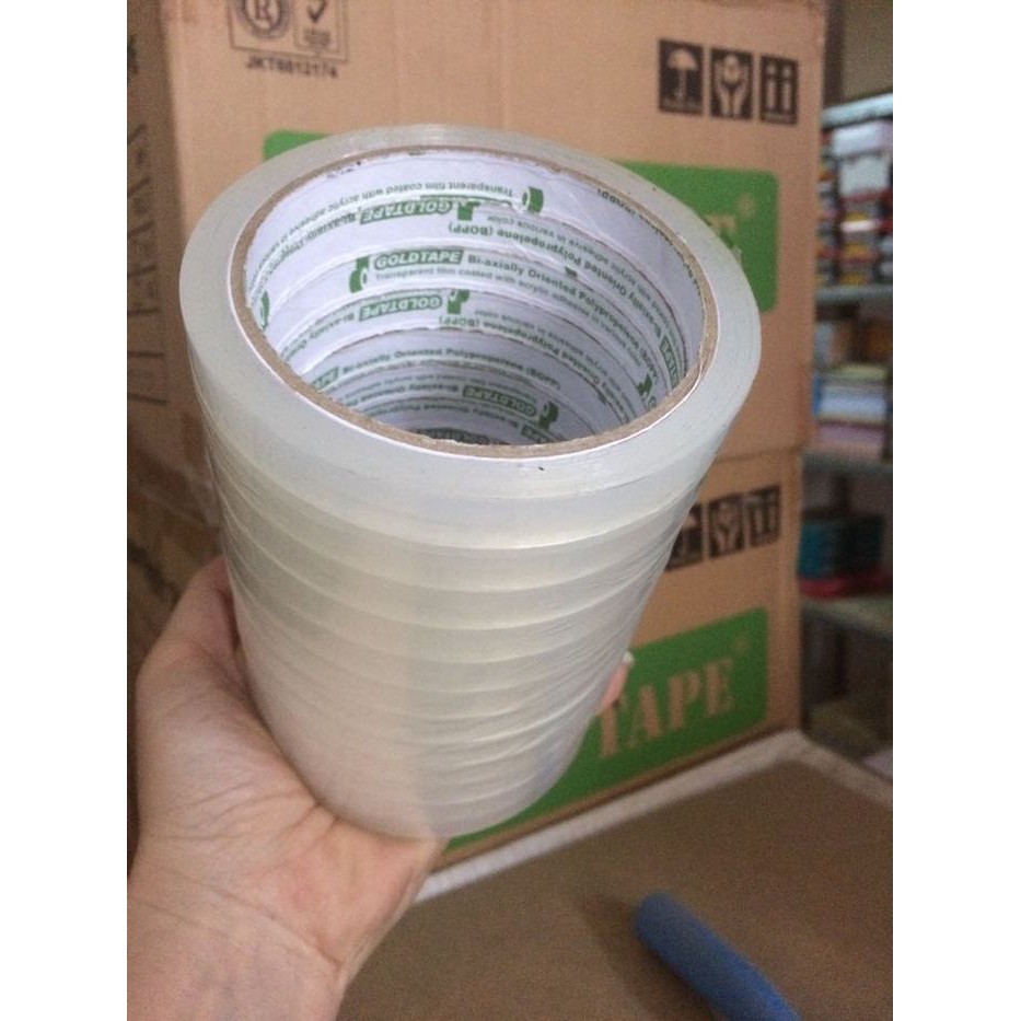 

Isolasi GOLDTAPE 1/2" Inci 1SLOP isi 12pcs/Selotip 12mm/Lakban Kecil/Cellotape