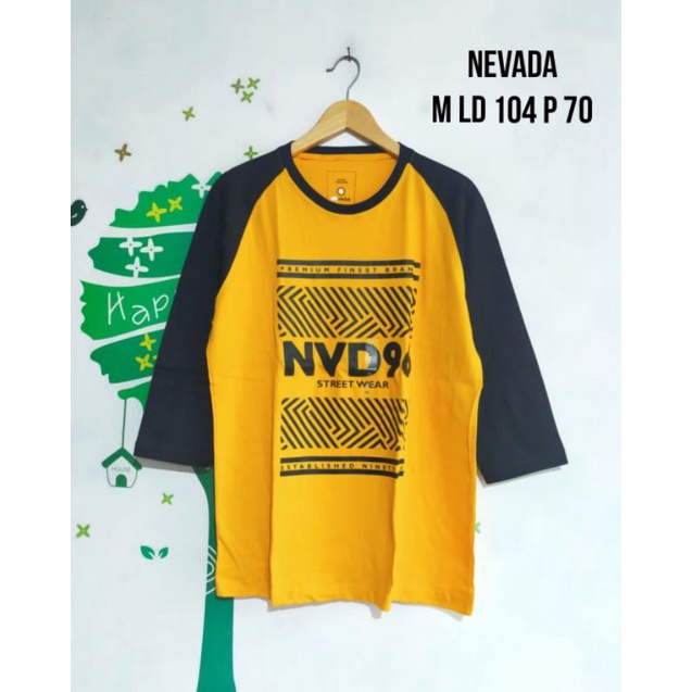 Kaos Panjang Raglan Nevada