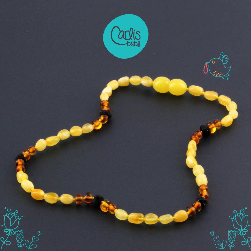 CE157 Kalung Amber Tumbuh Gigi Bayi By Carlis Baby