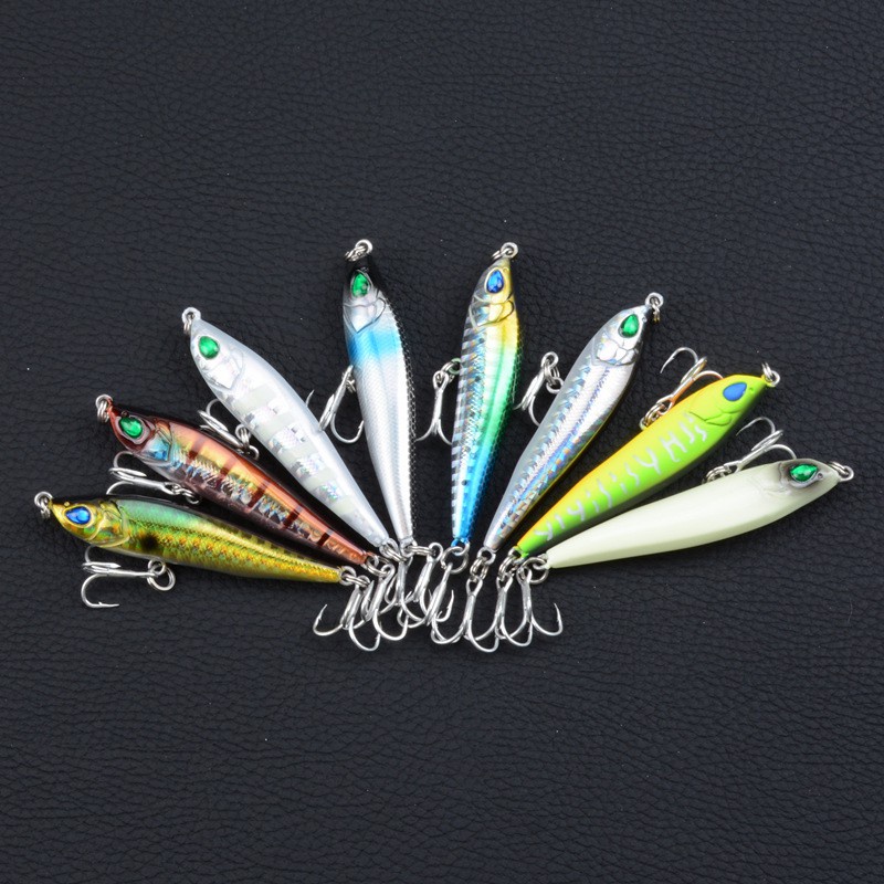 UMPAN PANCING BIONIK 6.5CM 11 G BAHAN PLASTIK KERAS TERSEDIA 8 WARNA ZEBRA BLACK GREEN GOLD RAINBOW SILVER BROWN DAN WHITE