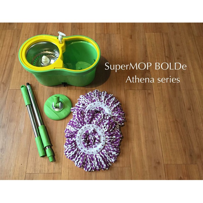 ALAT PEL SUPERMOP BOLDE ATHENA | Stainless+Tmpt Sabun+Lubang Air
