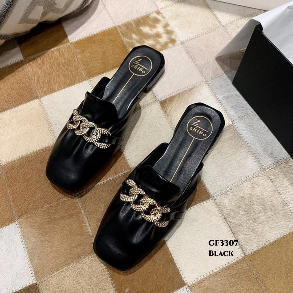 PRF Restock Mules Slip On Wanita With Zhibo GF3307