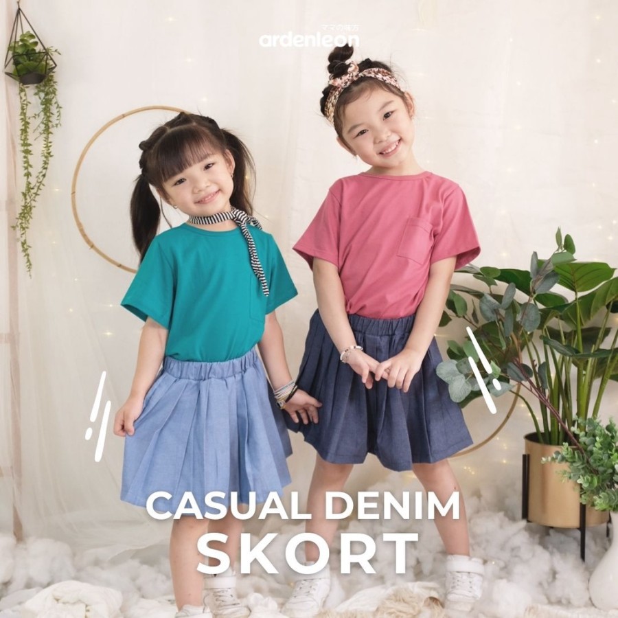 Arden Leon casual denim skort