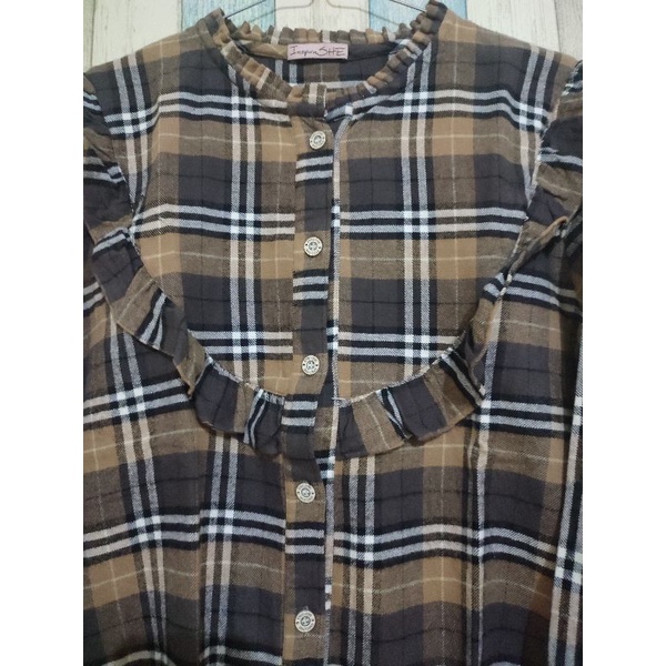 preloved blouse flanel premimum no defect baju murah