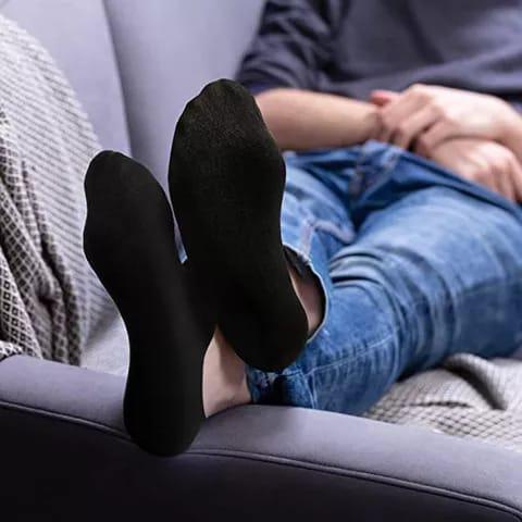 TOKO KL | (12 pasang) kaos kaki pendek mata kaki hitam polos ankle socks pria wanita dewasa unisex murah