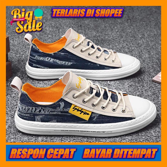 SEPATU SNEAKERS PRIA KASUAL SANTAI SEPATU SNEAKER COWOK IMPORT GOLONE Db-87 OVERGRIP TERMURAH