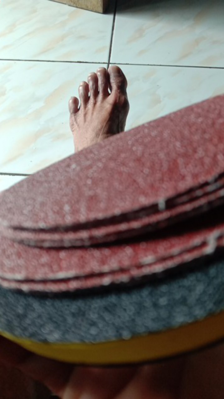 Hss Amplas Velcro Grit 60 Amplas Bulat Tempel Mesin Gerinda - Satuan