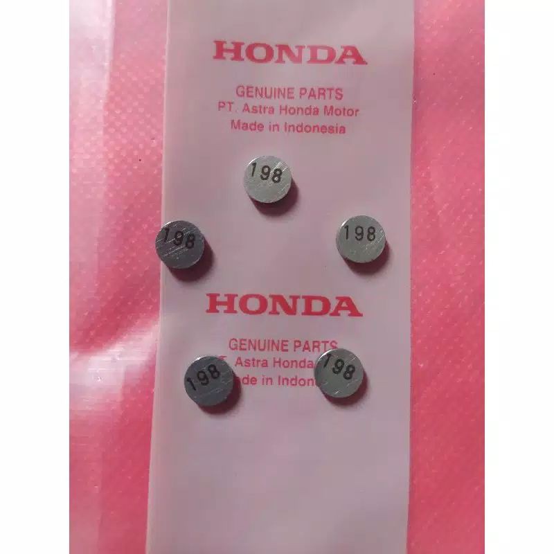 SIM TUPPET TABLET KLEP SIZE 198 HONDA OLD NEW CB150R / CBR 150 / SONIC 150 / GTR 150 / CBR 250