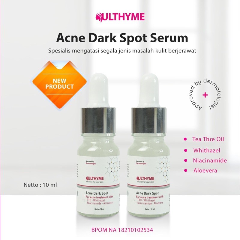 Ulthyme Skincare Serum Acne Dark Spot (10ml)