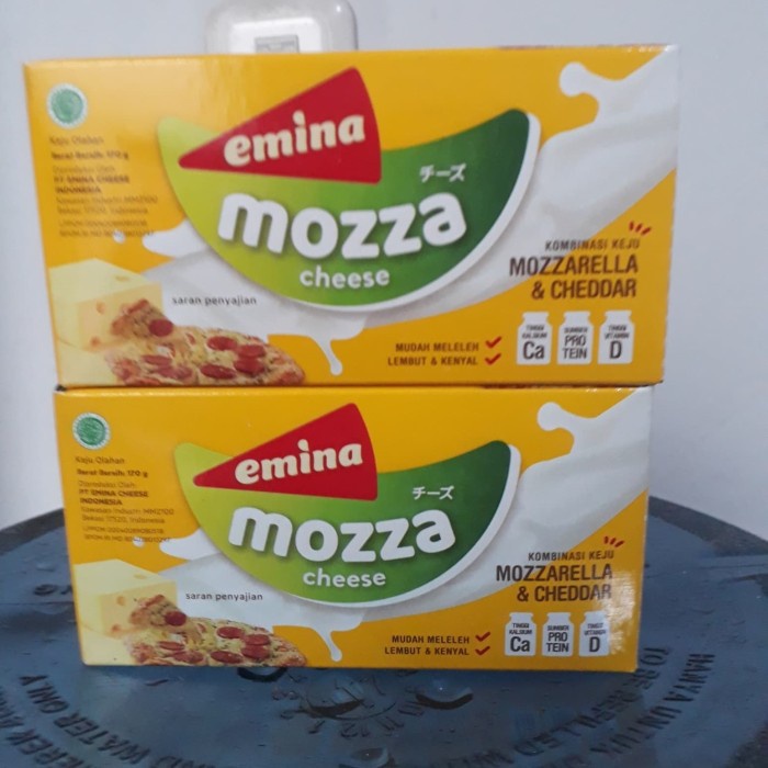 

Keju- Keju Cheddar & Mozza Emina 170Gr -Keju.