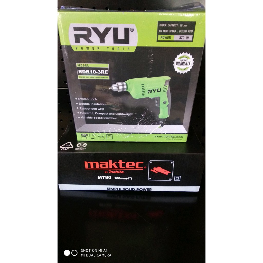 PROMO Paket mesin gerinda maktec-mesin bor 10mm ryu